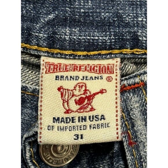 Vintage MENS TRUE RELIGION JOEY Big T Jeans 31 x 33 - Picture 6 of 10